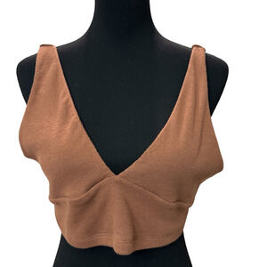 NWT BP.  ( Nordstrom ) ~ Organic Cotton V Neck Pullover Cropped Tank Top L